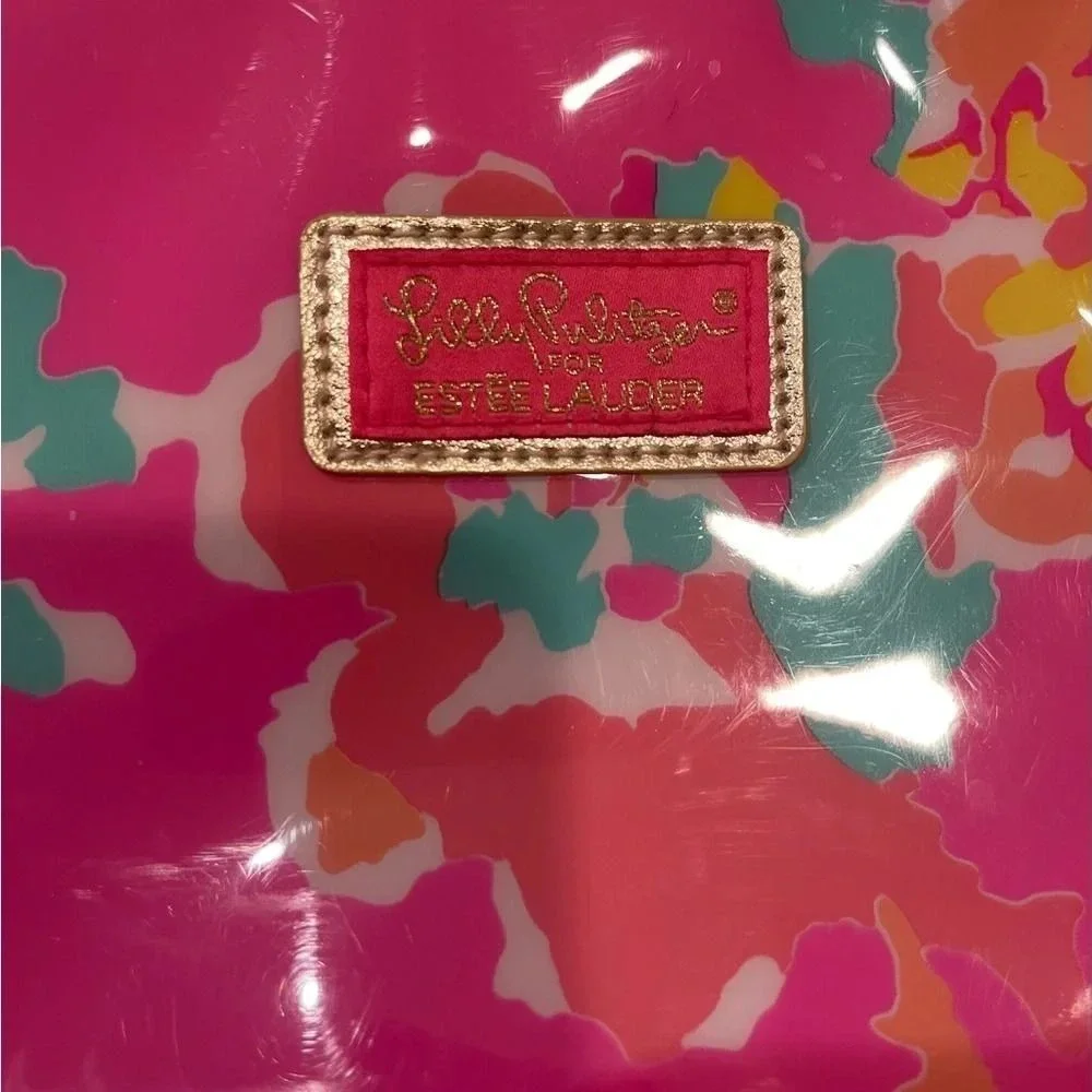 Lilly Pulitzer For ESTEE LAUDER Floral Print Waterproof Cosmetic Bag